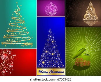 set of Christmas cards