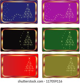 Set of Christmas cards, illustration. 10 EPS.