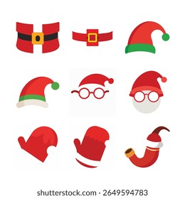 set of Christmas day vector art 