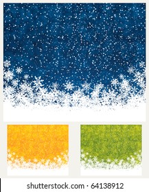 Set of Christmas decoration background - design elements
