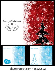 Set of Christmas decoration background - design elements