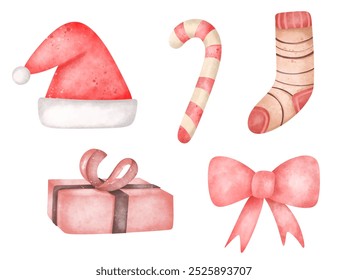 set of Christmas ,decorations for Christmas tree , merry Christmas, 