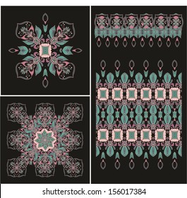 Set of Christmas decorative elements