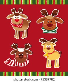 A set of Christmas Deer