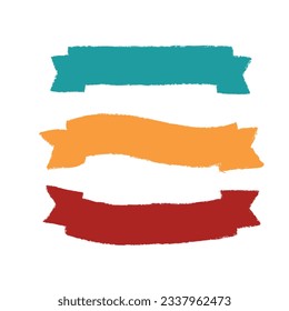 Set of christmas design elements in doodle style