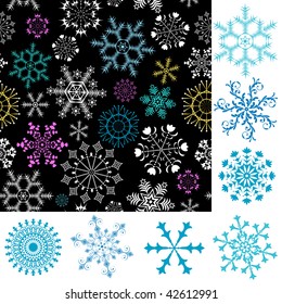 Set for christmas design (vector)