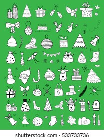 Set of Christmas Doodles
