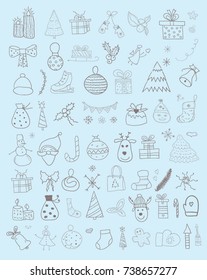 Set of Christmas Doodles