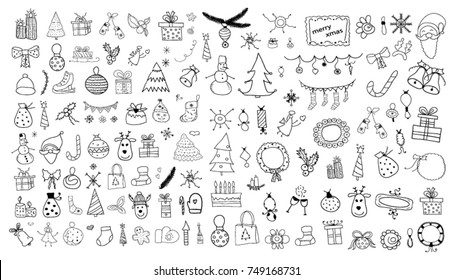 Set of Christmas Doodles