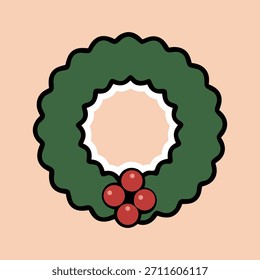 Set of Christmas Elements for Festive Holiday Illustration Vector on White Background 