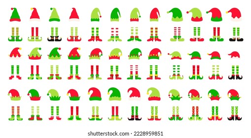 Set of Christmas Elf Family