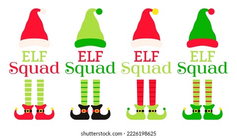 Set of Christmas Elf Squad