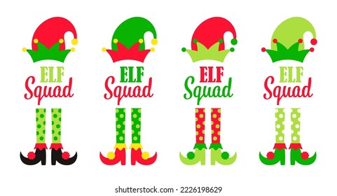 Set of Christmas Elf Squad