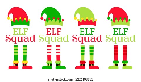 Set of Christmas Elf Squad