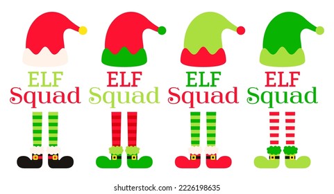 Set of Christmas Elf Squad