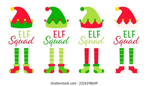 Set of Christmas Elf Squad