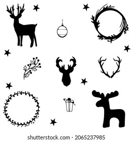 a set of Christmas figurines