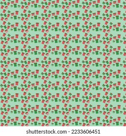 PAPEL DE REGALO DE CHRISTMAS PATRÓN INSEGURO 