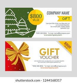 set christmas gift coupon decoration