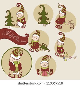 Set of Christmas Gnome