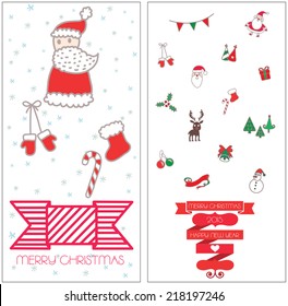 Set of Christmas graphic elements 