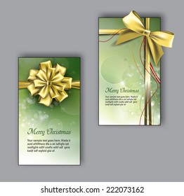 Set of Christmas Greeting Cards.