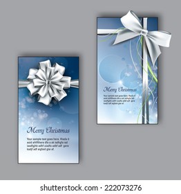 Set of Christmas Greeting Cards.