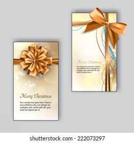 Set of Christmas Greeting Cards.