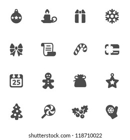 set of christmas icons