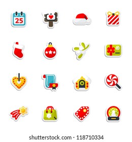 set of christmas icons