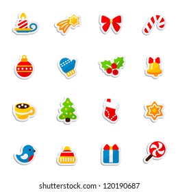 set of christmas icons