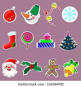 Set Of Christmas Icons