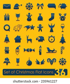 Set of Christmas icons