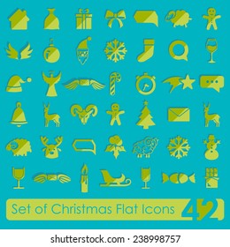 Set of Christmas icons