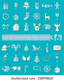 Set of Christmas icons