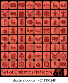 Set of Christmas icons