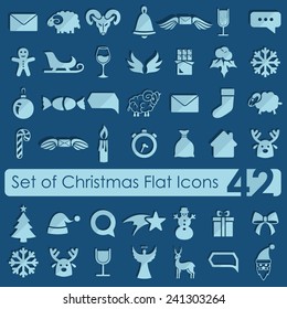 Set of Christmas icons