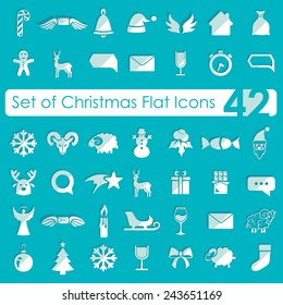 Set of Christmas icons