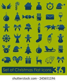 Set of Christmas icons