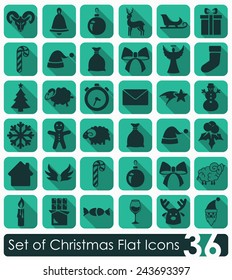 Set of Christmas icons