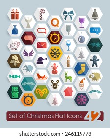 Set of Christmas icons