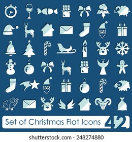 Set of Christmas icons