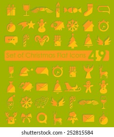 Set of Christmas icons