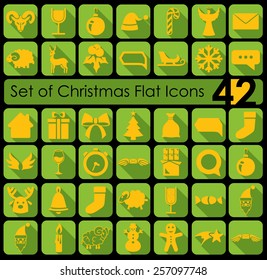 Set of Christmas icons