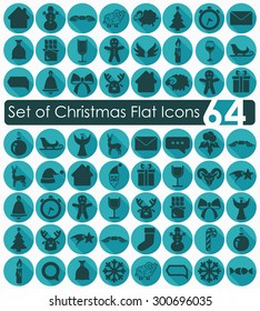 Set of Christmas icons