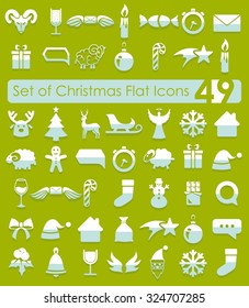 Set of Christmas icons