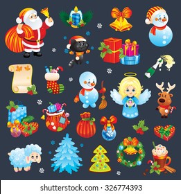 Conjunto de iconos de Navidades