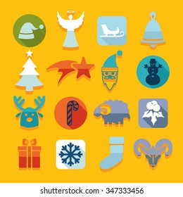 Set of Christmas icons