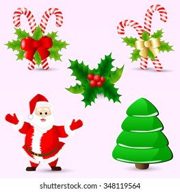 Set of Christmas icons