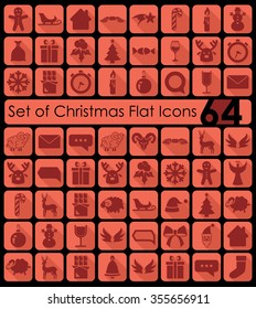Set of Christmas icons